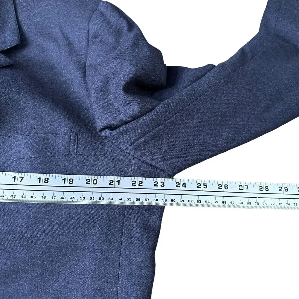 Vintage Brooks Brothers Golden Fleece Blazer Jacket‎ Mens 46L Gray USA 100% Wool